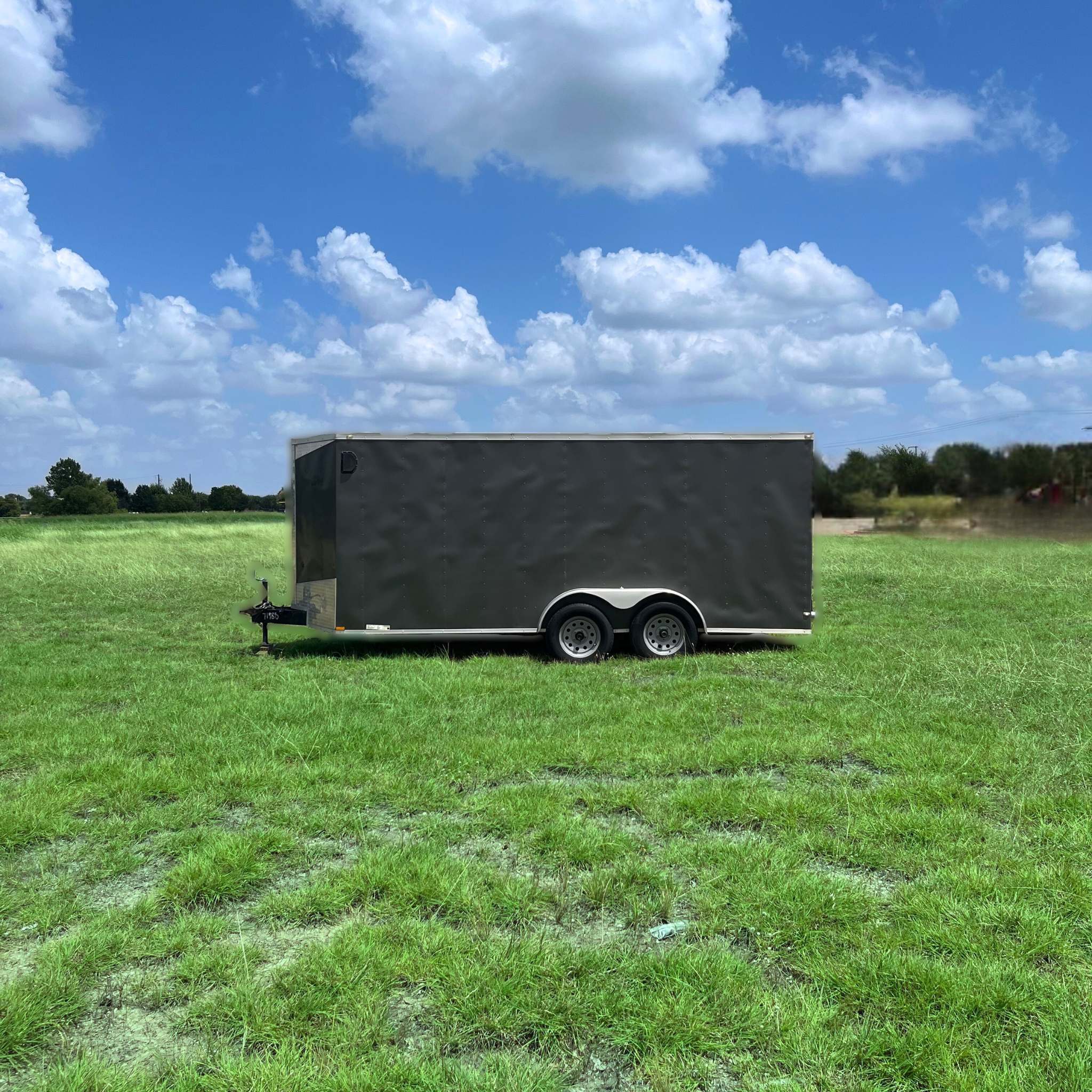 Enclosed trailer rental Austin TX - Lark 7x16 enclosed cargo trailer
